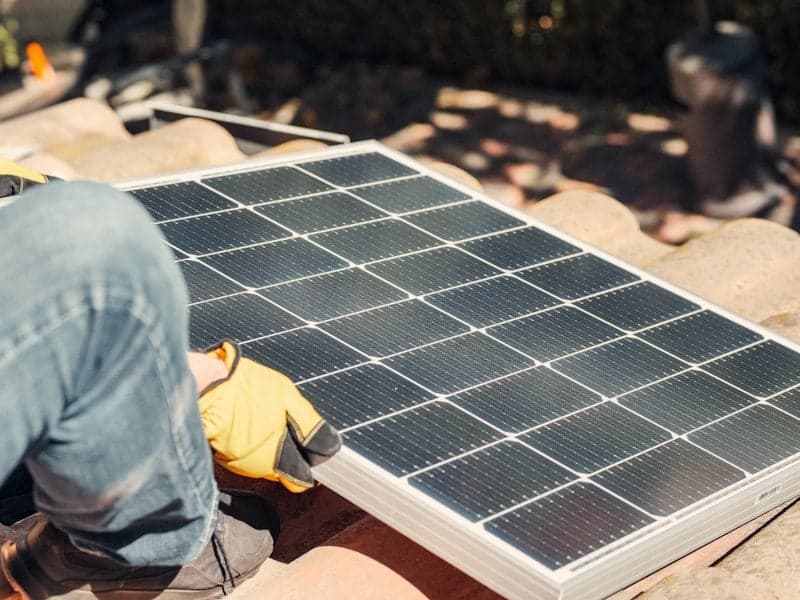Home with solar-ready roof