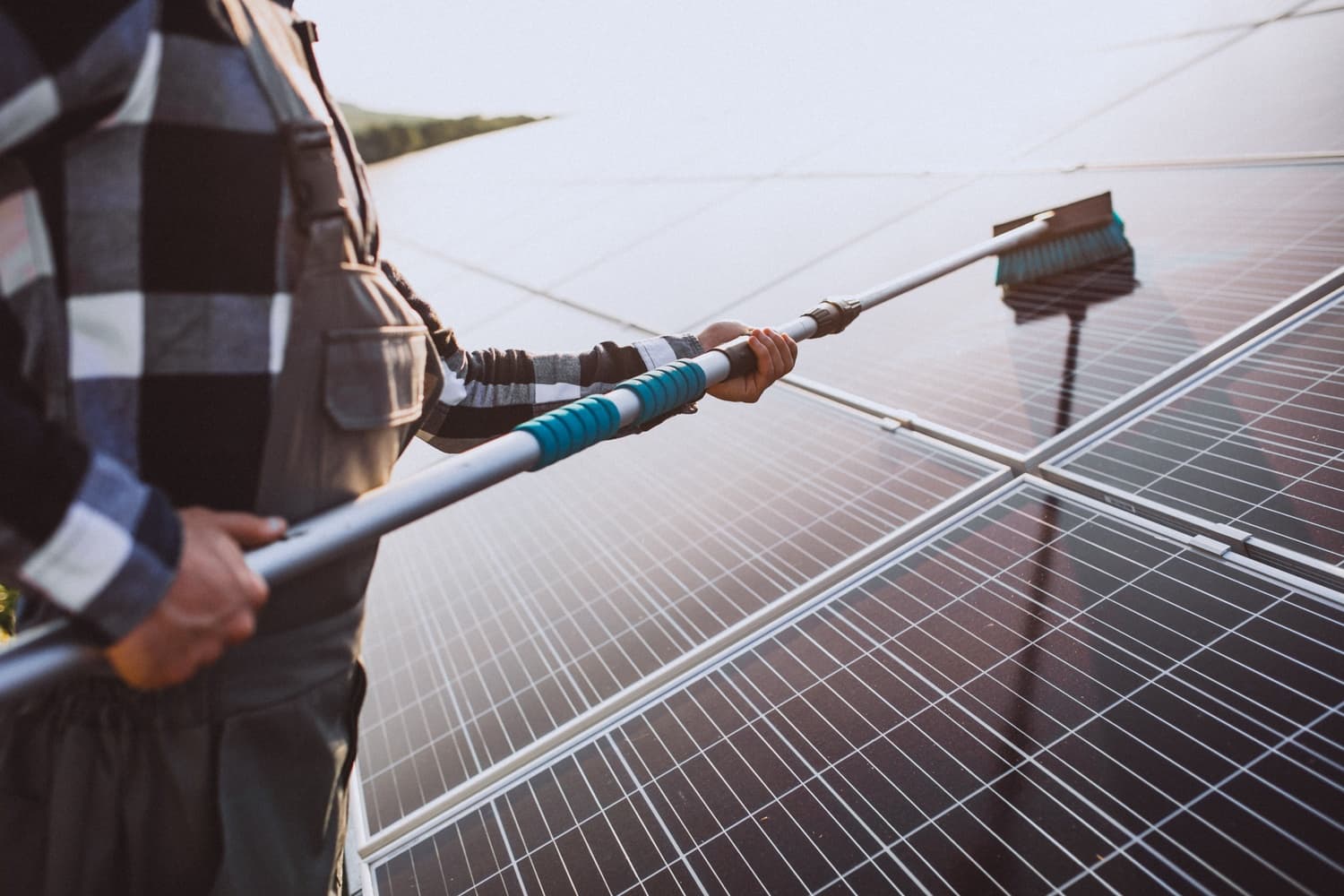 Solar panel cleaning and maintenance